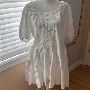 Chic White Button-Down Blouse